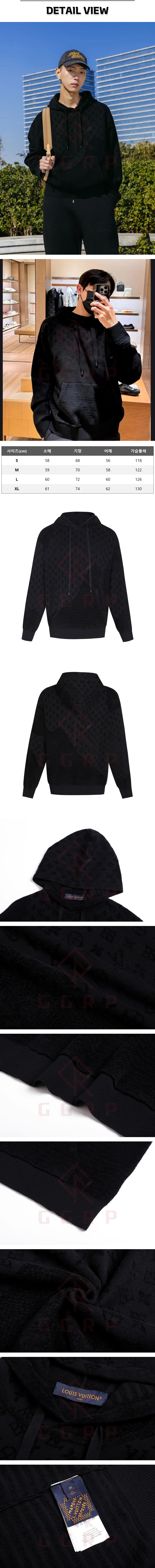 zz019[잔디집] 루이비통 그래픽 자카드 블랙 후드.jpg