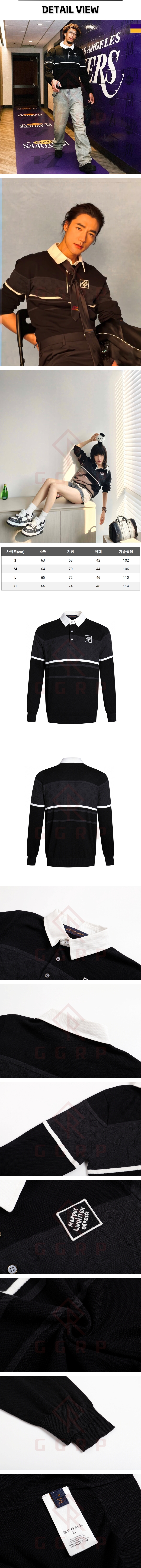 zz033[잔디집] 루이비통 모노그램 자카드 블랙 긴팔 셔츠.jpg