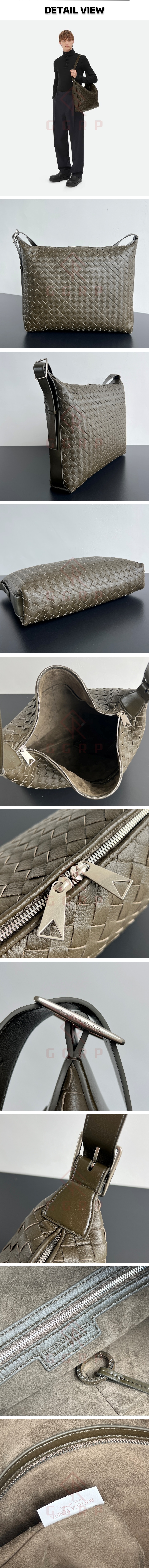 12번 1205 보테가 베네타 트래블러 카키 숄더백.jpg