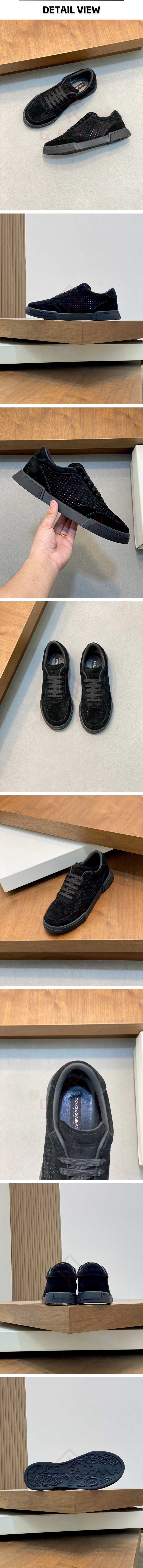 13번 0128 돌체앤가바나 포르토피노 스웨이드 블랙 요트 스니커즈.jpg