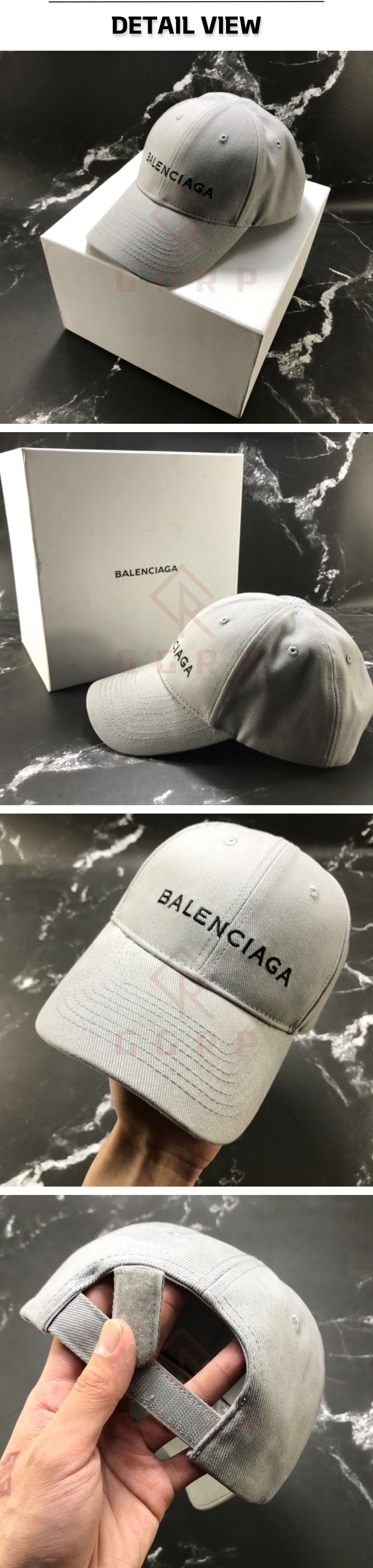 18번 1205 발렌시아가 로고 그레이 볼캡.jpg