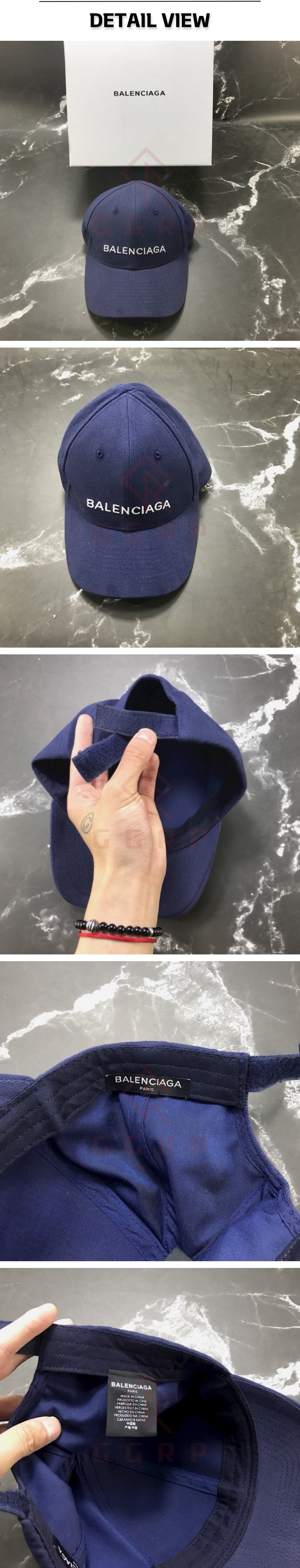 19번 1205 발렌시아가 로고 네이비 블루 볼캡.jpg