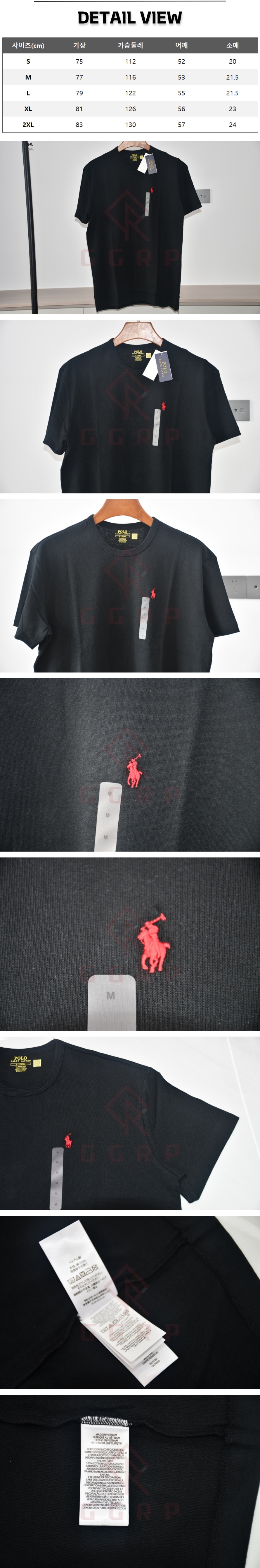 19번 1211 폴로 랄프로렌 레드포니 블랙 티셔츠.jpg