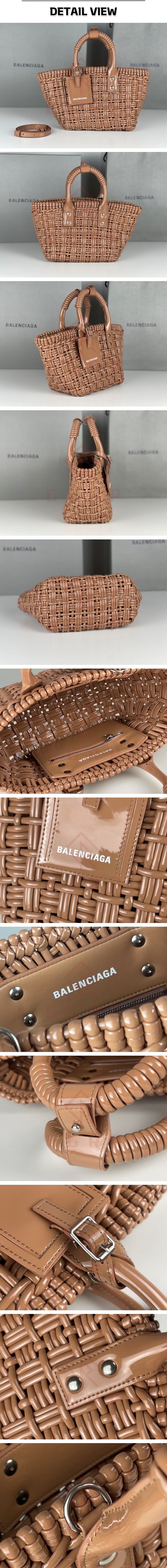 21번 0112 발렌시아가 XS 비스트로 바스켓 카멜 토트백.jpg