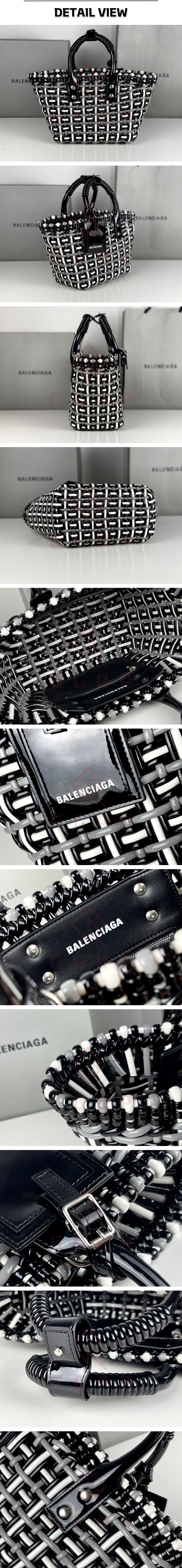 22번 0112 발렌시아가 XS 비스트로 바스켓 화이트 블랙 그레이.jpg