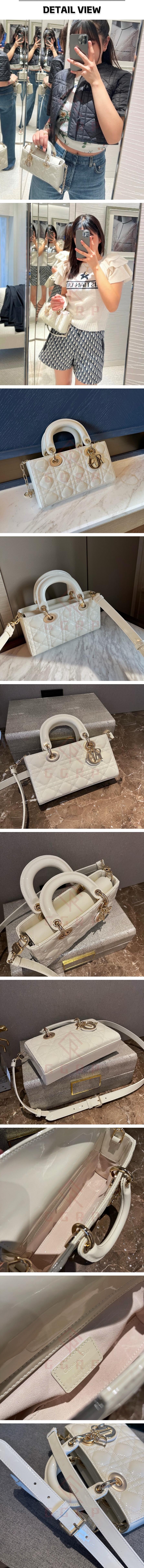 54번 1213 디올 레이디 디조이 까나쥬 페이턴트 화이트.jpg