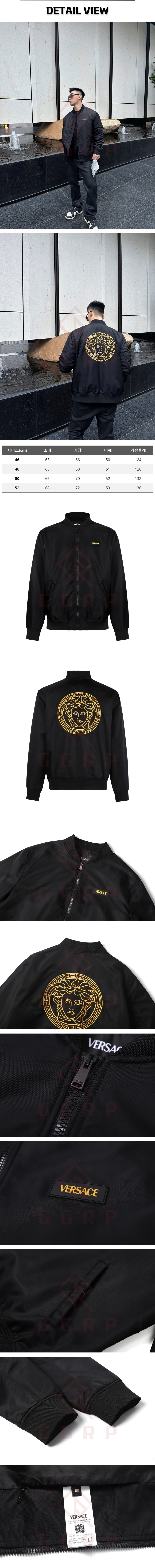 zb268[잔디집] 베르사체 메두사 블랙 봄버 자켓.jpg