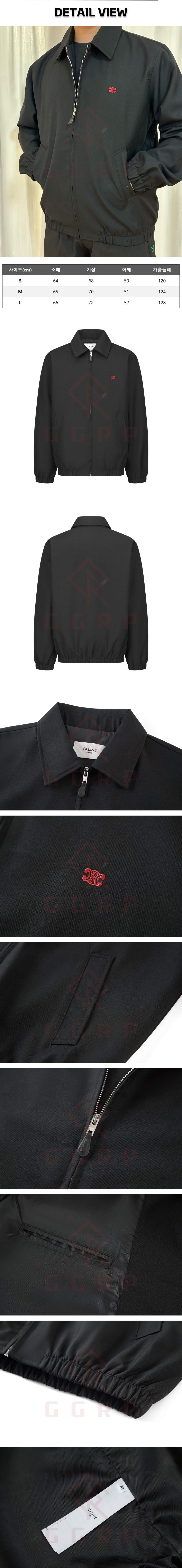 zb563[잔디집] 셀린느 트리오페 블랙 트윌 자켓.jpg