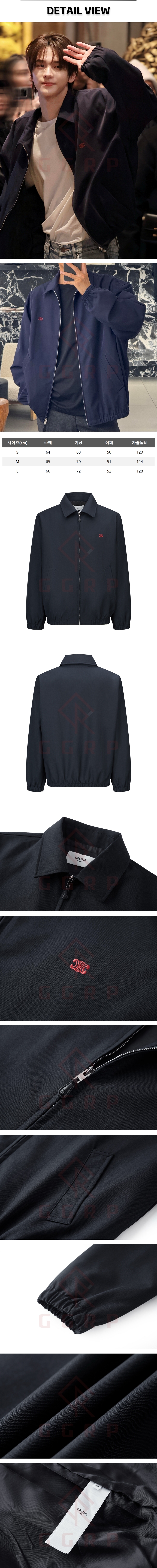 zb564[잔디집] 셀린느 트리오페 네이비 트윌 자켓.jpg