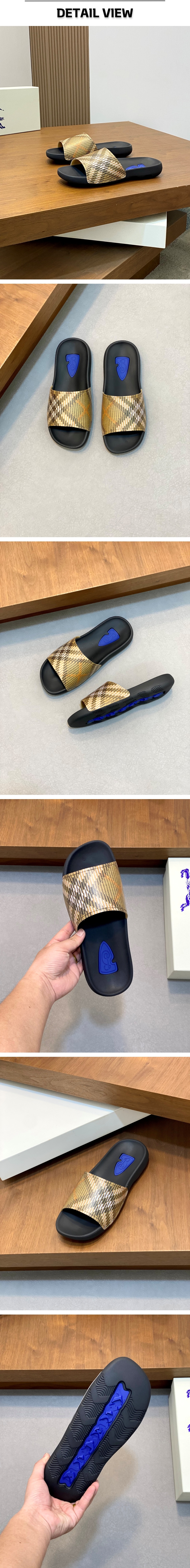 10번 0318 버버리 체크 다이브 샌드 슬라이드.jpg