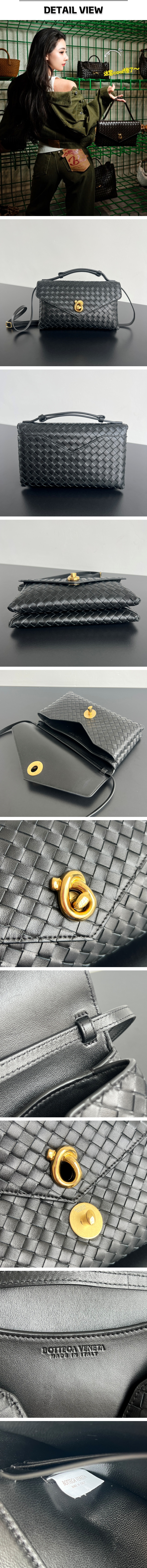 15번 0301 보테가 베네타 놋 락 블랙 숄더백 .jpg
