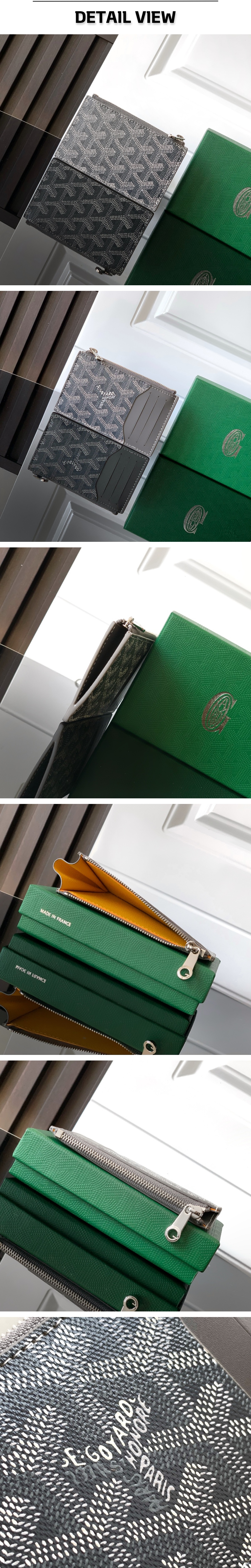 23번 0310 고야드 부르봉 그레이 집업 카드지갑.jpg