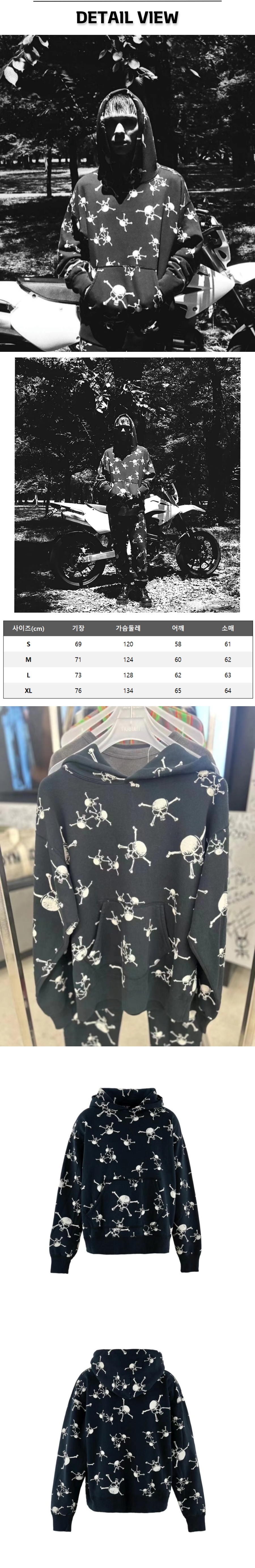 30번 0313 세인트 마이클 X 셔머 스컬 블랙 후드.jpg