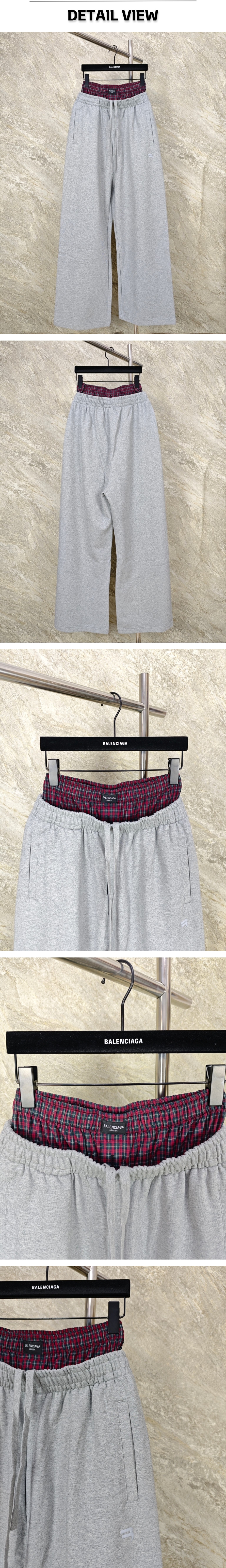 zz543[GTR공장] 발렌시아가 트롱프뢰유 그레이 트랙 팬츠.jpg